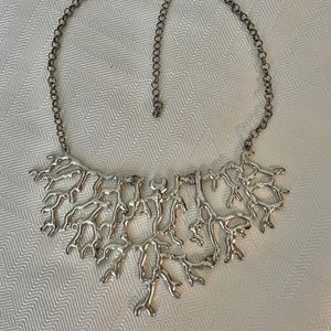 Silver Coral necklace